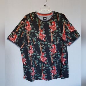 Winston Men's 3XLT Tigers Bamboo Short Sleeve Knit T-Shirt Striped Trim